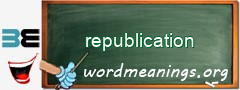 WordMeaning blackboard for republication